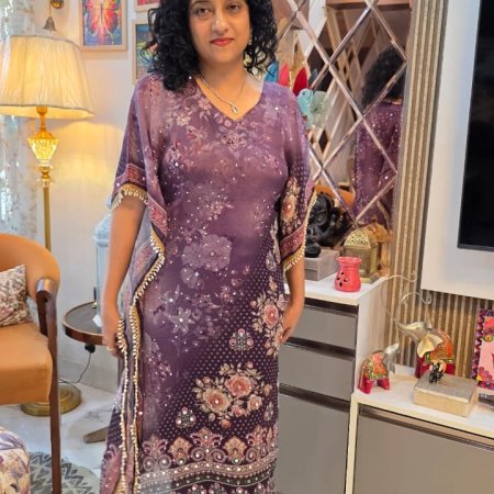 purple kaftan